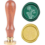 Daffodil Wood Handle Wax Seal Stamp