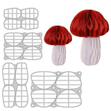 CRASPIRE 3D Mushroom Carbon Steel Cutting Dies Stencils, for DIY Scrapbooking/Photo Album, Decorative Embossing DIY Paper Card