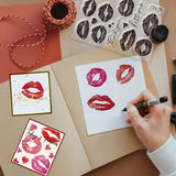 Craspire Custom PVC Plastic Clear Stamps, for DIY Scrapbooking, Photo Album Decorative, Cards Making, Lip Pattern, 160x110x3mm