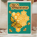 CRASPIRE Bee Layering Carbon Steel Cutting Dies Stencils, for DIY Scrapbooking/Photo Album, Decorative Embossing DIY Paper Card