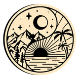 Sun and Moon Landscape Wax Seal Stamps
