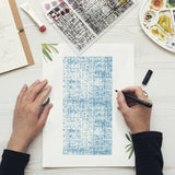 Craspire Linen Background Clear Silicone Stamp Seal for Card Making Decoration and DIY Scrapbooking