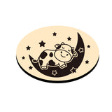 Moon Cow Oval Wax Seal Stamps