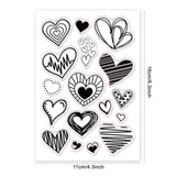 Craspire Love Graffiti Clear Silicone Stamp Seal for Card Making Decoration and DIY Scrapbooking