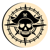 Pirate Skull Compass Wax Seal Stamps