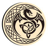 moon dragon celtic knot Wax Seal Stamps