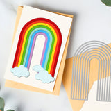CRASPIRE Rainbow Curve Carbon Steel Cutting Dies Stencils, for DIY Scrapbooking/Photo Album, Decorative Embossing DIY Paper Card