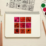 Craspire Love Squares Clear Silicone Stamp Seal for Card Making Decoration and DIY Scrapbooking