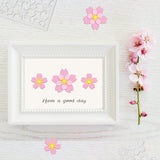 CRASPIRE Sakura and Sakura Background Frame Carbon Steel Cutting Dies Stencils, for DIY Scrapbooking/Photo Album, Decorative Embossing DIY Paper Card