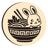 Rabbit and Noodles Wax Seal Stamps