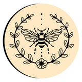 Bee and Wreath Wax Seal Stamps