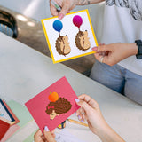 CRASPIRE Hedgehog, Balloon, Bow, Hat, Apple, Love Heart Carbon Steel Cutting Dies Stencils, for DIY Scrapbooking/Photo Album, Decorative Embossing DIY Paper Card