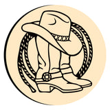 Cowboy Hat Boots Rope Wax Seal Stamps