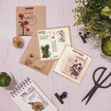 Craspire Art Journal, Vintage Floral Clear Silicone Stamp Seal for Card Making Decoration and DIY Scrapbooking