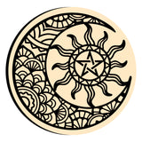 Sun and Moon Pattern Wax Seal Stamps