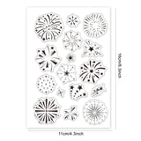 Craspire Fireworks, Festival, New Year, Stars Clear Stamps Silicone Stamp Seal for Card Making Decoration and DIY Scrapbooking