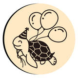 Turtle Birthday Balloons Wax Seal Stamps