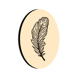Feather Oval Wax Seal Stamps