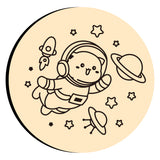 Cat Astronaut Wax Seal Stamps