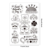 Craspire St. Patrick's Day, Shamrock, Four-leaf Clover, Lucky Clover, Sorrel, Good Luck, Gold Coins, Celebration, Carnival, Rainbow, Hat, Horseshoe, Beer Clear Silicone Stamp Seal for Card Making Decoration and DIY Scrapbooking