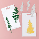 CRASPIRE 8 Pcs Pine Tree, Christmas Tree Carbon Steel Cutting Dies Stencils, for DIY Scrapbooking/Photo Album, Decorative Embossing DIY Paper Card