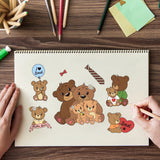 Craspire Animal, Family, Father's Day, Mother's Day, Tie, Bow Tie Clear Silicone Stamp Seal for Card Making Decoration and DIY Scrapbooking