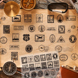 Craspire Vintage Stamps, Letters, Postcards Stamps Silicone Stamp Seal for Card Making Decoration and DIY Scrapbooking