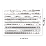 Craspire Sewing Thread Clear Silicone Stamp Seal for Card Making Decoration and DIY Scrapbooking