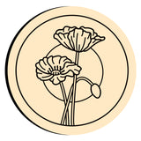 Poppy Wax Seal Stamps