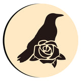 Crow Rose Wax Seal Stamps