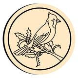 Christmas Cardinal Bird Holly Wax Seal Stamps