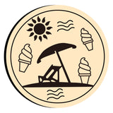 Sun Beach Wax Seal Stamps