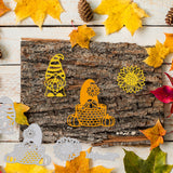 CRASPIRE Thanksgiving, Gnome, Autumn, Sunflower, Pumpkin Carbon Steel Cutting Dies Stencils, for DIY Scrapbooking/Photo Album, Decorative Embossing DIY Paper Card