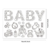 Craspire Baby Toys, Baby Clear Silicone Stamp Seal for Card Making Decoration and DIY Scrapbooking