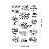 Craspire Mother's Day, Love, Mom Clear Silicone Stamp Seal for Card Making Decoration and DIY Scrapbooking