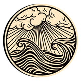 Sun Clouds Waves Wax Seal Stamps