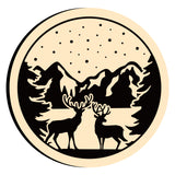 Snow Mountain Tree Deer Wax Seal Stamps