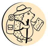 Hedgehog Trekking Wax Seal Stamps