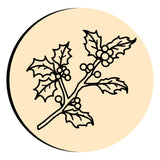 Christmas Holly Branches Wax Seal Stamps