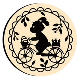 Rabbit Riding A Bicycle Wax Seal Stamps
