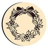 Christmas Holly Wreath Wax Seal Stamps