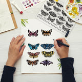 Craspire Moth, Butterfly Clear Stamps Seal for Card Making Decoration and DIY Scrapbooking