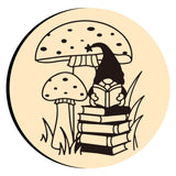 Book and Mushroom Wax Seal Stamps