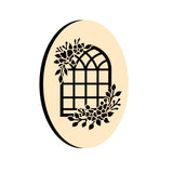 Flower Window Oval Wax Seal Stamps