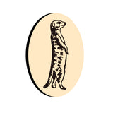 Meerkat Oval Wax Seal Stamps