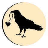 Crow Heart Wax Seal Stamps