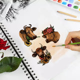 CRASPIRE Cow Flower Animal Sunflower Clear Silicone Stamp Seal for Card Making Decoration and DIY Scrapbooking