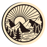 Mountain River Sun Wax Seal Stamps
