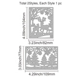 CRASPIRE Winter, Deer, Christmas Tree, Snowflakes Carbon Steel Cutting Dies Stencils, for DIY Scrapbooking/Photo Album, Decorative Embossing DIY Paper Card