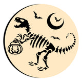 Halloween Dinosaur Skeleton Wax Seal Stamps